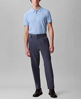 Calvin Klein Men's Regular-Fit Smooth Cotton Monogram Logo Polo Shirt