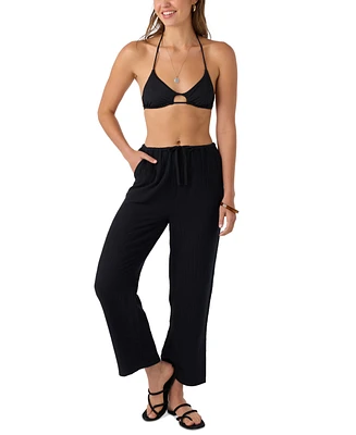 O'Neill Juniors' Brenda Pull-On Cotton Crinkle Pants