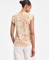 I.n.c. International Concepts Women's Twist-Front Cotton Tank Top, Exclusively at Macy's