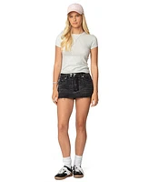 Edikted Women's Daphney Ribbed T Shirt