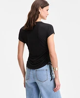 I.n.c. International Concepts Women's Side-Tie T-Shirt, Exclusively at Macy's