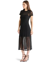 Steve Madden Women's Nola Mesh Midi Dress