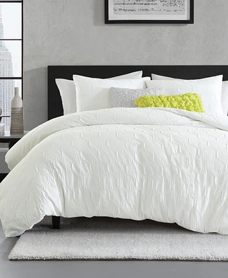Dkny Modern Hexagon 3 Piece Duvet Cover Set