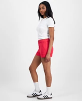 Indigo Rein Juniors' High-Rise Utility-Pocket Shorts