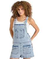 Steve Madden Women's Kittie Cotton Denim Romper