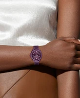 Coach Women's Kitt Ionic Plated Purple Steel Bracelet Watch, 34mm