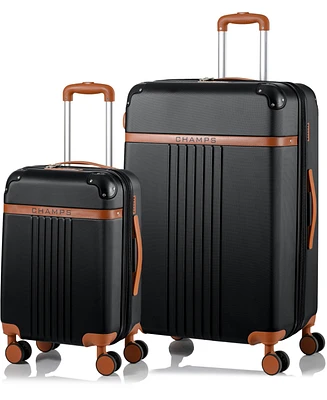 Champs 2-Pc. Vintage Hardside Luggage Set