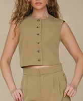 Avec Les Filles Women's Cropped Boxy Vest