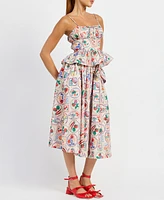 En Saison Women's Nayeli Printed Midi Skirt