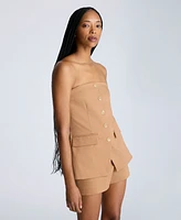 Kenneth Cole Women's Strapless Vest Bustier
