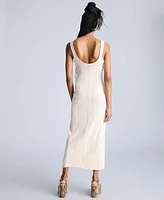 Kenneth Cole Women's Seamed Knit Bodycon Midi Dress