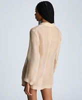 Kenneth Cole Women's Organza Boyfriend Blazer