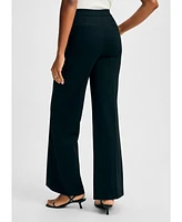 Isaac Mizrahi Women's Ponte Wide Leg Pant