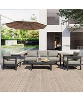 High-Quality Outdoor Seating Set with Thick Cushions