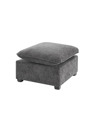 2626" Ottoman Module for Modular Sectional Sofa,Wide Seat,Chenille,2 Colors