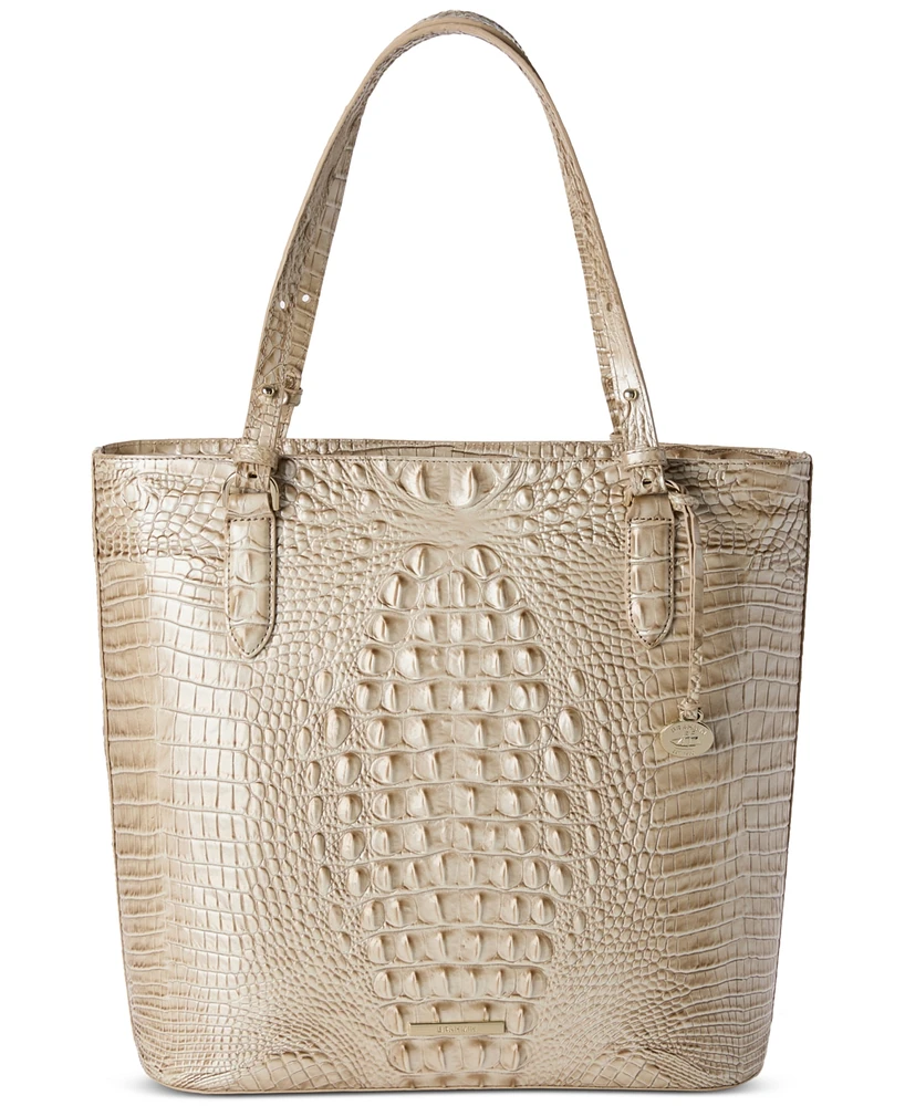 Brahmin Ezra Melbourne Large Embossed Leather Tote