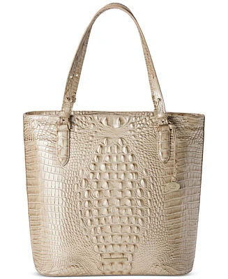 Brahmin Ezra Melbourne Large Embossed Leather Tote