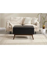 Mid-century modern storage bench/coffee table, Assembled, Living/entry/family room