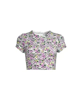 Lands' End Women's Ddd-Cup Tugless Cap Sleeve Tankini Top