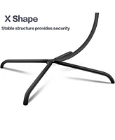 Hammock Swing Chair Stand, Steel, Indoor/Outdoor, Black