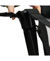 steel folding chair blue
