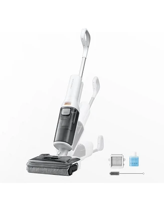 Roborock F25 Rt Cordless Wet Dry Vacuum Cleaner, Lightweight Floor Washer with 20,000 Pa Suction Power, Hot Water Self-Cleaning & Drying, Edge Cleanin