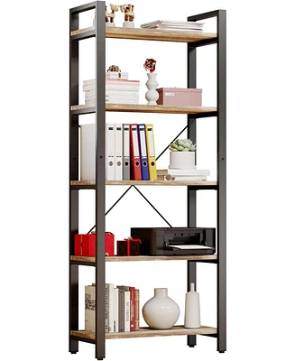 Bookshelf 5-Tier Ladder Shelf 110 lbs