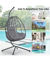 Egg chair with stand, indoor/outdoor, patio, bedroom, balcony