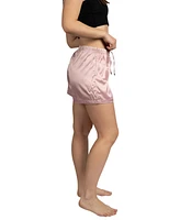 Tahari Women's 2-Pack Satin Drawstring Pajama Lounge Shorts