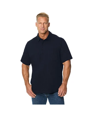 KingSize Big & Tall Curved Hem Silver Cooling Pocket Polo
