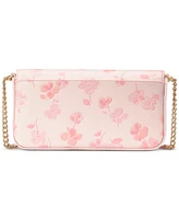 kate spade new york Serena Spring Pansies Leather Chain Wallet