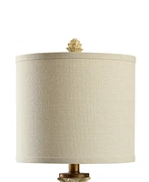 StyleCraft Home Collection 23.5" Mini Artichoke Hardback Fabric Table Lamp