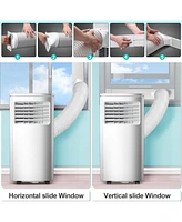 Cowsar Portable Air Conditioner 8000 Btu, Remote Control, Fan Mode, Cools 350sq. ft, 24 Hour Timer, Quiet Operation,Window Fan, 2 Speed for Bedroom Of