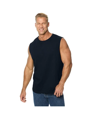 KingSize Big & Tall Curved Hem Silver Cooling Muscle Tank