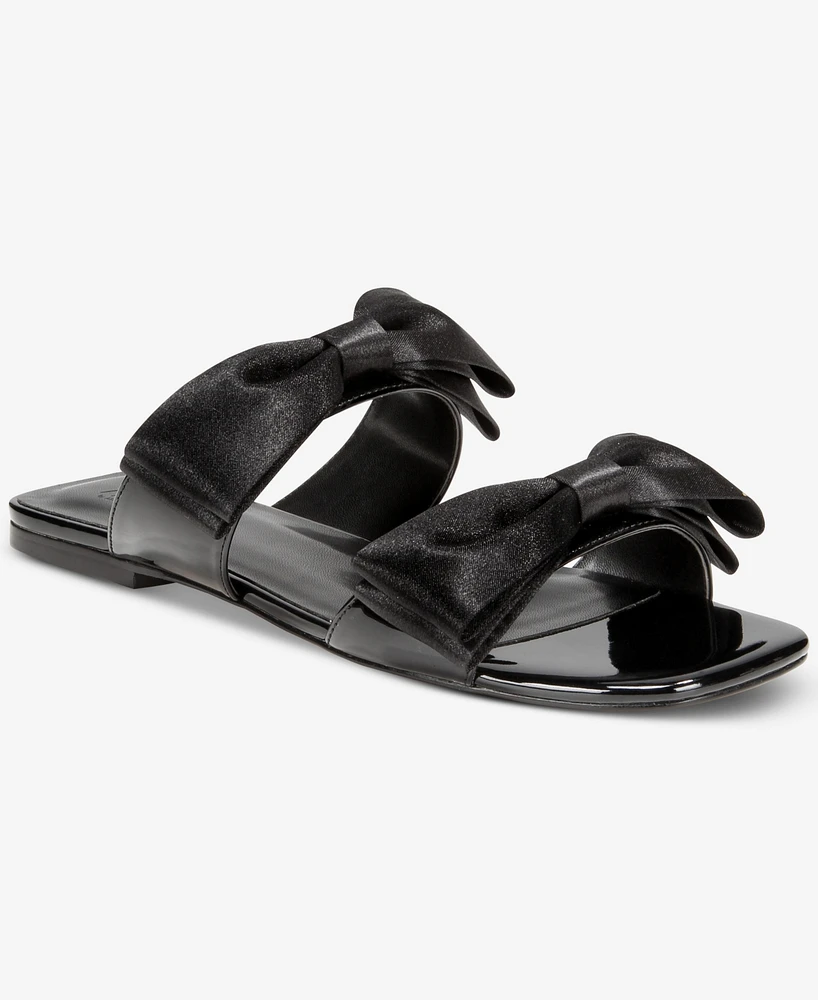 Aaj By Aminah Women's Jody Bow Flat Sandals