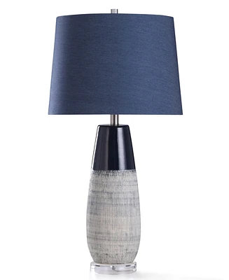 StyleCraft Home Collection 30" Berni Two Tone Ceramic Table Lamp