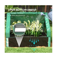 Green and Silver Mini Greenhouse – Stylish Compact Solution for Indoor and Outdoor Gardening