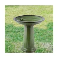 Ceramic Outdoor Garden Birdbath for Backyard Bird Watching and Decoration