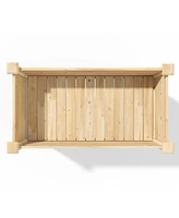 Farmhouse 24-in x 48-in x 31-in Cedar Elevated Victory Garden Bed