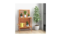 Foldable Outdoor Garden Potted Plant Platform for Convenient and Space-Saving Display