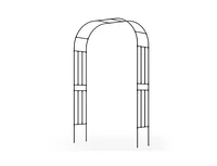 Outdoor Metal Garden Arch Trellis for Climbing Plants Grape Vine Flower