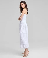 And Now This Petite Lace Eyelet Maxi Skirt, Exclusively at Macy's