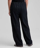 And Now This Women's Cotton Eyelet-Trim Drawstring Pants, Exclusively at Macy's