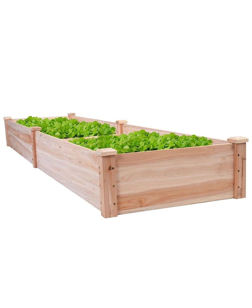 Raised Garden Bed Planter for Outdoor Gardening and Planting