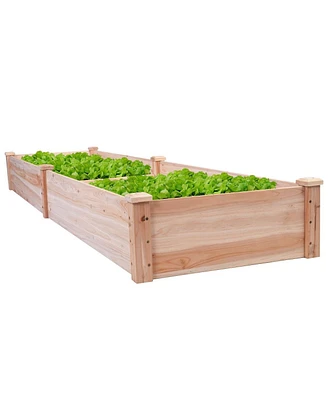 Raised Garden Bed Planter for Outdoor Gardening and Planting