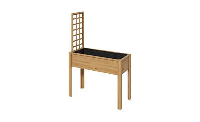 Wooden Planter Shelf with Box for Indoor and Outdoor Use