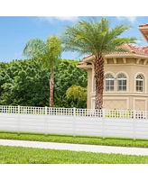 Air Conditioner Fence Panels with Metal Ground Stakes