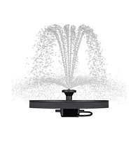 Solar-Powered Birdbath Fountain Kit with 4 Nozzle Heads for Gardens and Patios