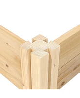 16 in x 96 in Sturdy FarmHouse Narrow Cedar Wood Raised Garden Bed
