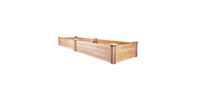 Cedar Wood 2-Ft x 8-Ft Outdoor Raised Garden Bed Planter Frame